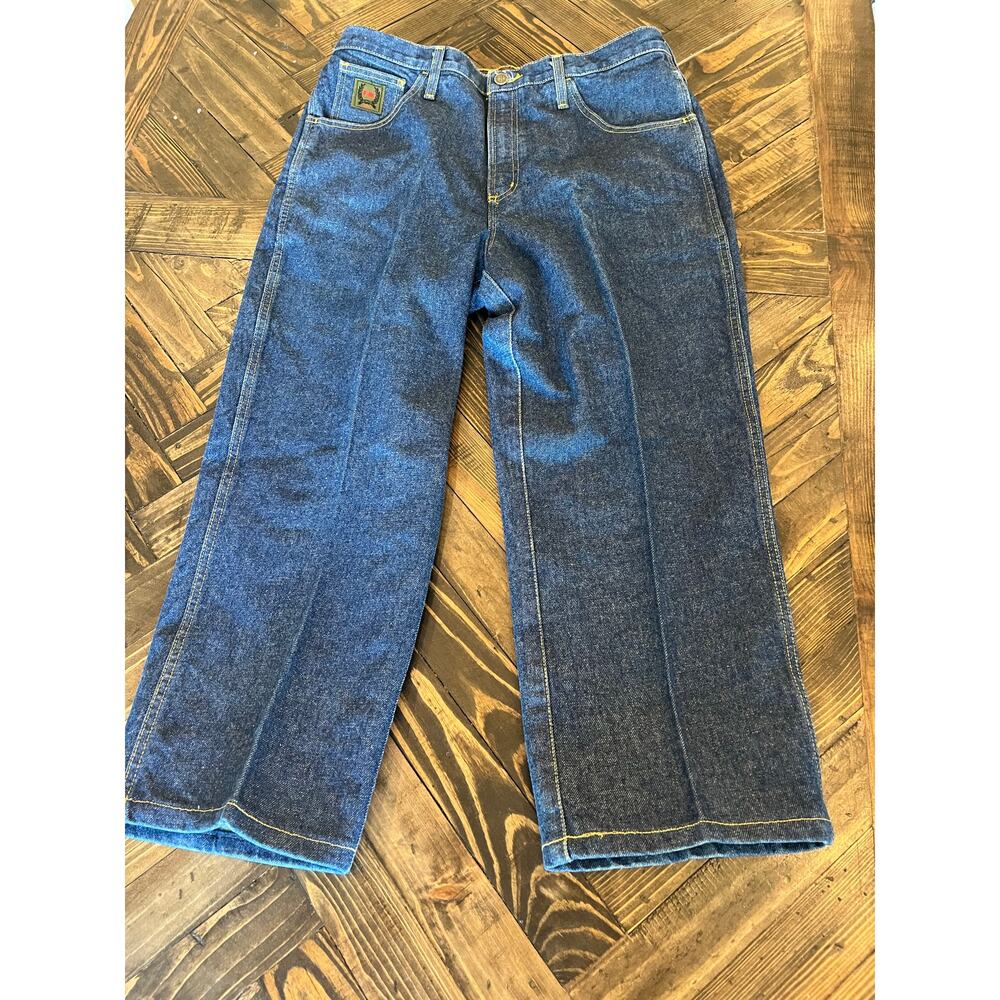 Cinch Men's Bootcut FR Work Jeans - Dark Blue
